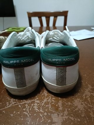 Scarpe Philippe: Verde Oliva & Bianche