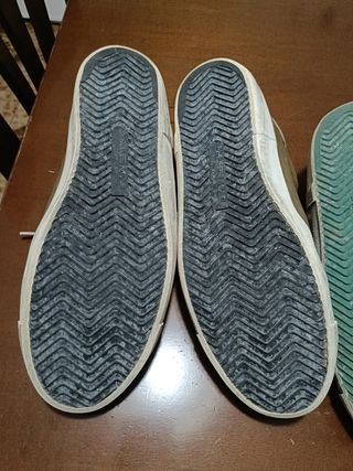 Scarpe Philippe: Verde Oliva & Bianche