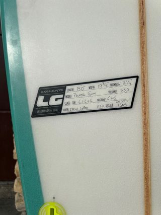 Tabla surf 8’0 - Gun olas grandes