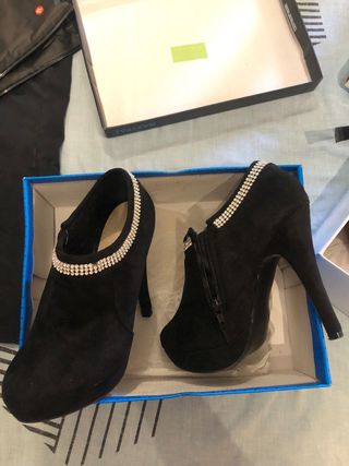 Botines negros mujer tacón alto
