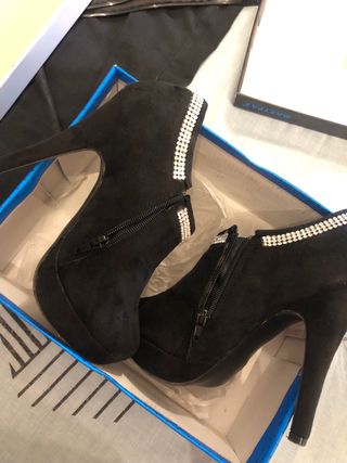 Botines negros mujer tacón alto