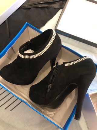 Botines negros mujer tacón alto