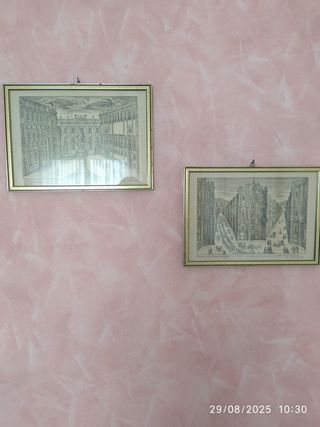 N. 4 Quadri a stampa raffigurante monum Palermo