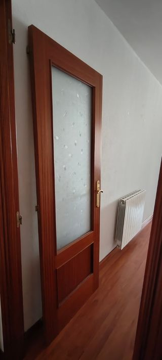 Puerta madera cristalera - interior (dos unidades)