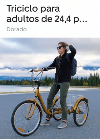 Triciclo para adultos de 24 pulgadas –