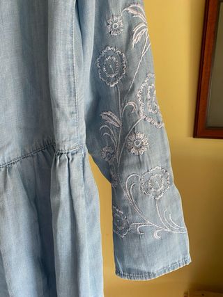 Vestido vaquero flores Vila