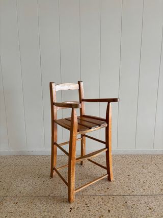 3 Tronas madera maciza vintage