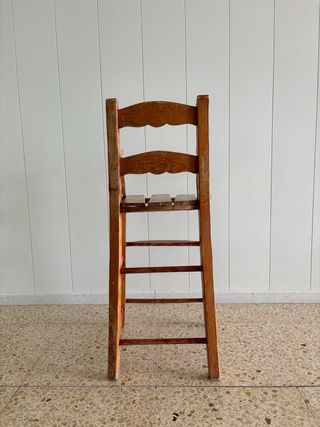 3 Tronas madera maciza vintage