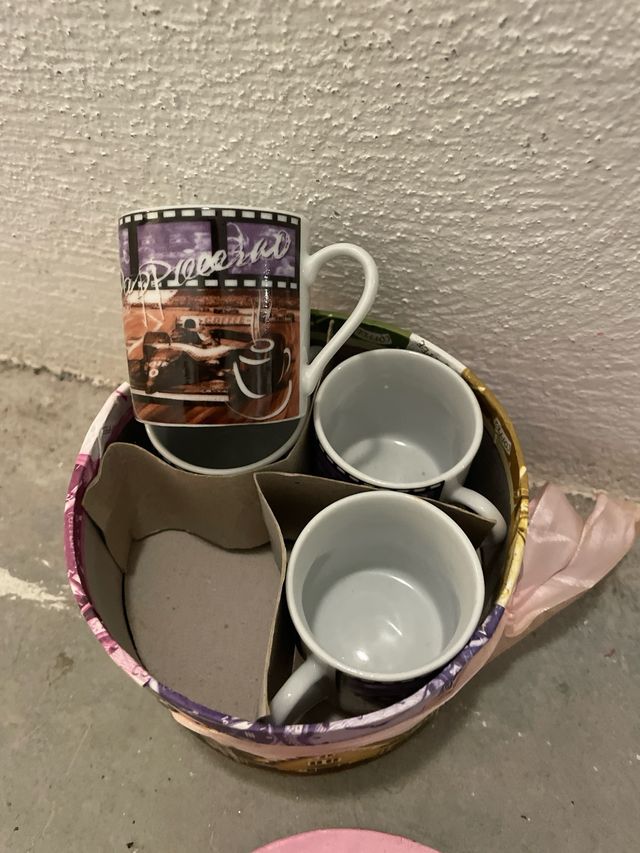 Set 4 Pocillos con plato