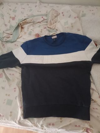 Sudadera hombre | Azul-Blanco se quitó la etiqueta