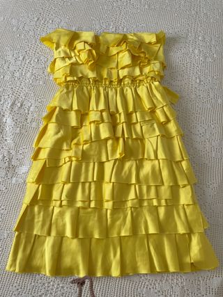 Vestido Lipsy London amarillo talla S