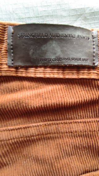 3 Pantalones pana: negro, marrón, gris Talla 40