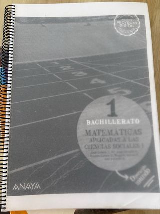 libros de 1 bach: lengua, inglés y mates aplicados