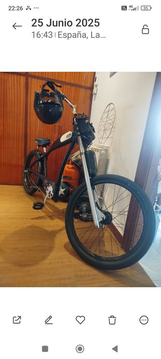 Bicicleta eléctrica chopper