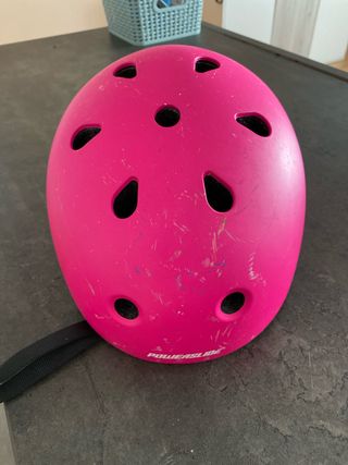 Casco Powerslide rosa niña