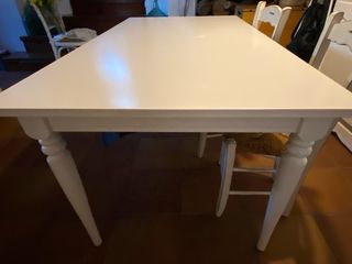 Mesa Comedor Blanca Extensible
1,5mx0,70m ext 2m