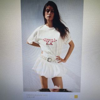 Camiseta texto Los Angeles manga c. SIN ESTRENAR