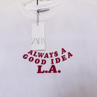 Camiseta texto Los Angeles manga c. SIN ESTRENAR