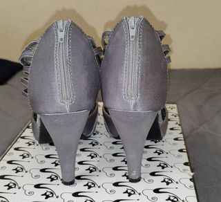 Sandalias Plataforma Plata
