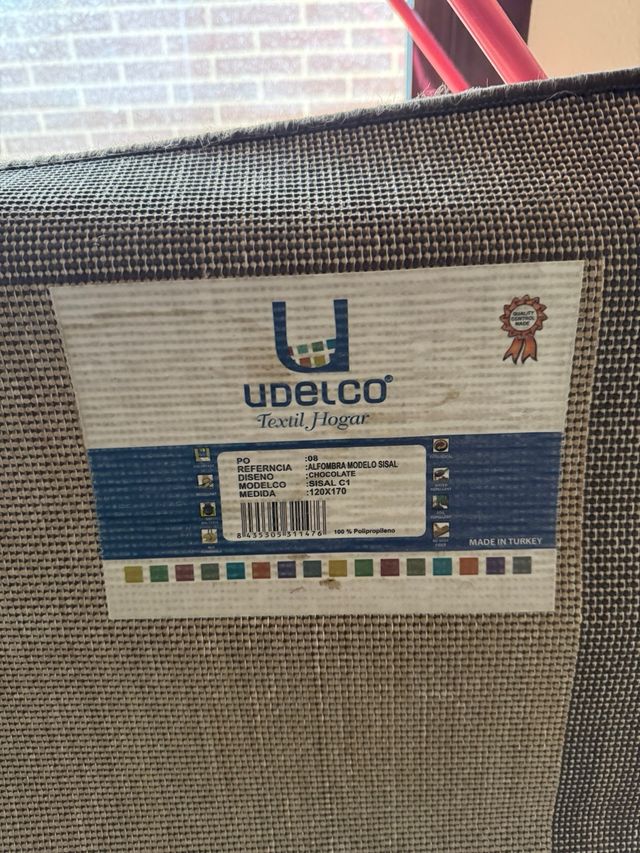 Alfombra Sisal 120x170cm Beige/Marrón