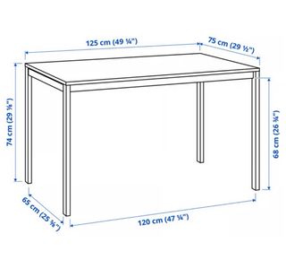 Mesa blanca comedor - 6 comensales
