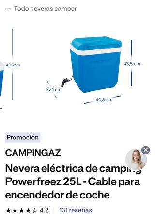 Nevera Campingaz Powerfreez 25L