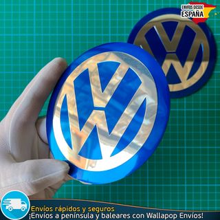 Emblema Metálico Volkswagen 120mm con Relieve