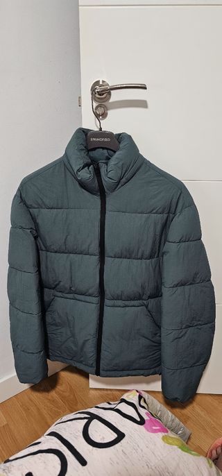 Plumón verde Zara - Talla S