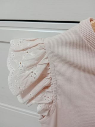 Camiseta rosa Mango talla S