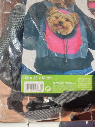 Mochila transporte perros pequeña