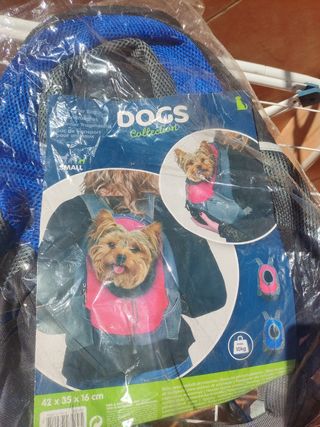 Mochila transporte perros pequeña
