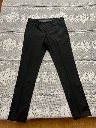 Pantalón traje Zara negro - M