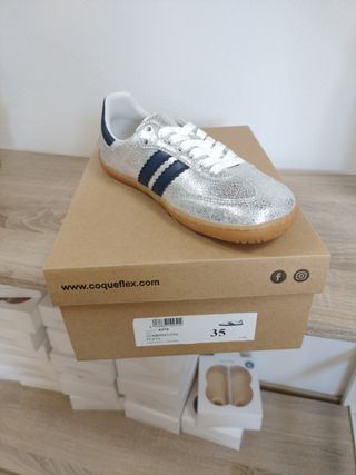 Zapatillas Coqueflex Plata 35