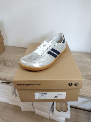 Zapatillas Coqueflex Plata 35