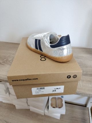 Zapatillas Coqueflex Plata 35