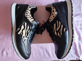 Zapatillas vintage leopardo-zebra