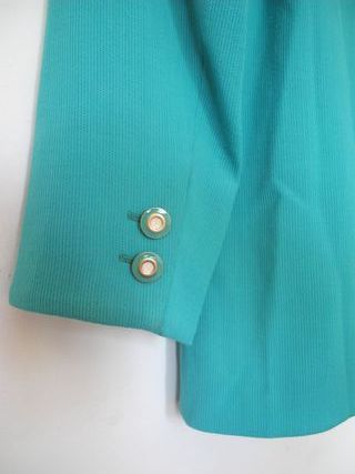 Elegante Blazer turquesa  100% pura lana virgen