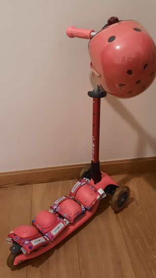 Patinete Globber infantil rosa
