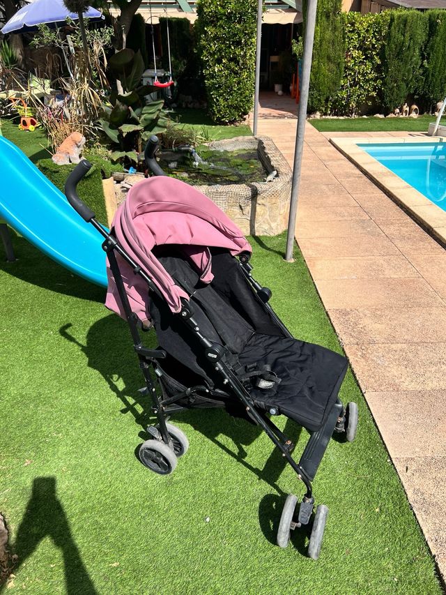 Cochecito paseo bebé rosa .C.