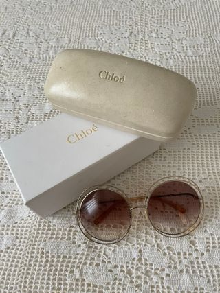 Gafas Chloe redondas doradas