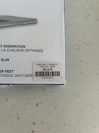 Carcasa transparente para MacBook Air 13" M2 M3