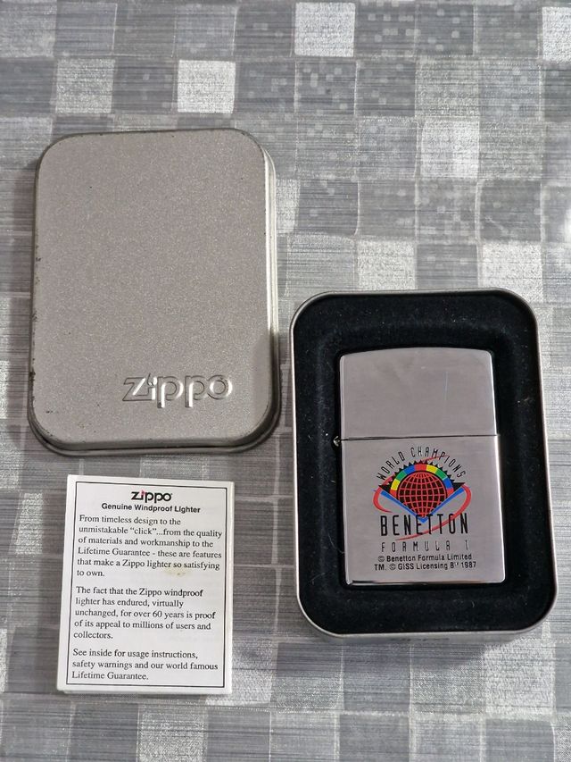 Zippo Benetton F1 - Edizione Limitata 1987