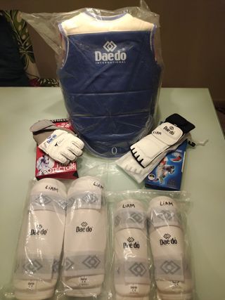 Protecciones Taekwondo Niño Daedo