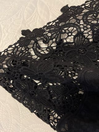 Falda midi negra Desigual
