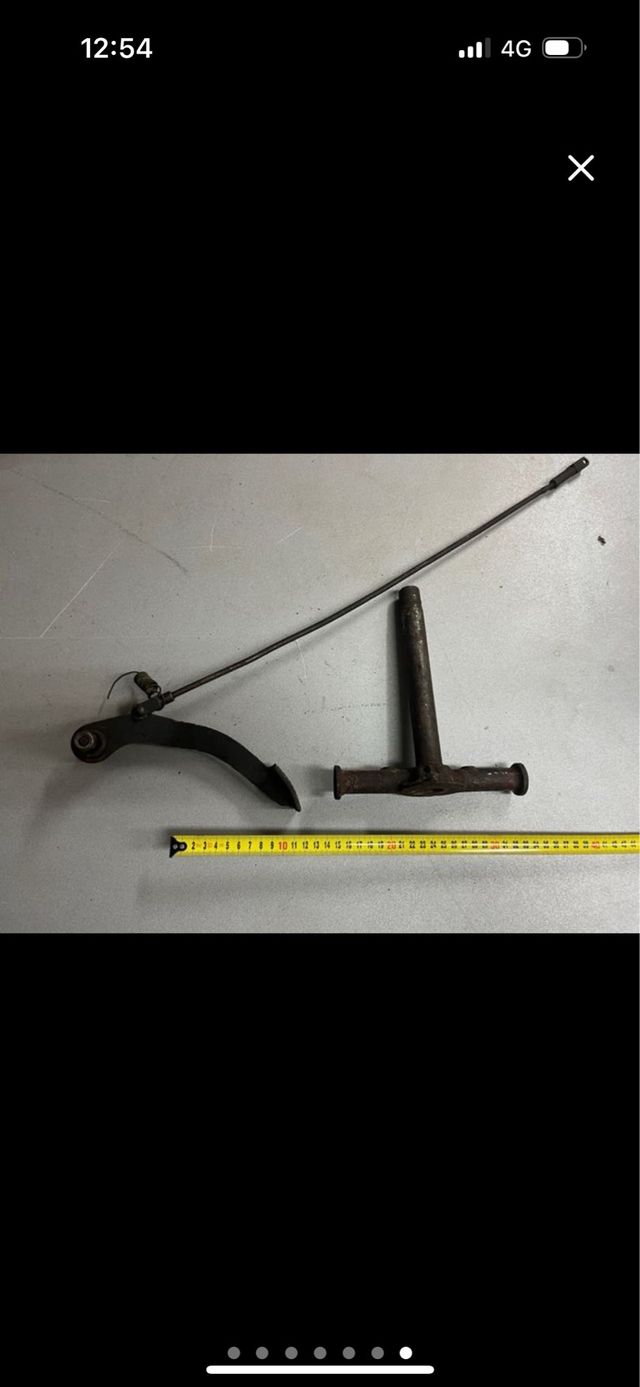 Tija inferior y freno trasero moto clásica DKW