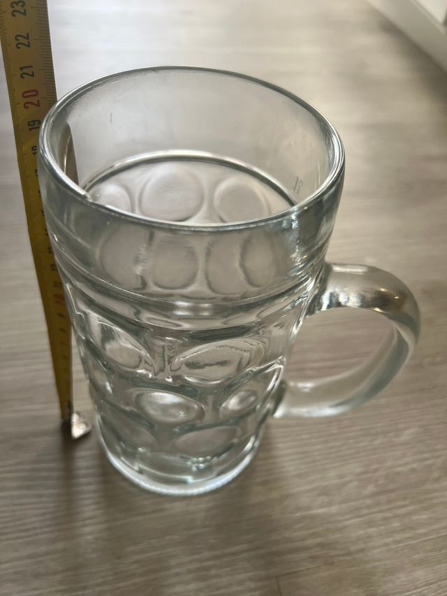 Boccale da birra in vetro - 1 pz.