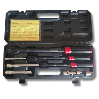 Juego 3 llaves dinamométricas 1/4 3/8 1/2 9pc