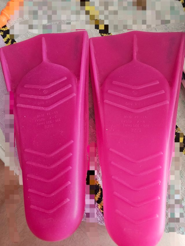 Aletas natación Nabaiji rosa N°34