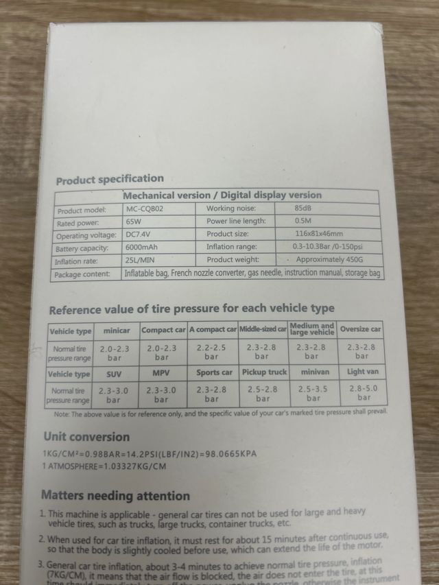 Gonfiatore portatile - 150 psi