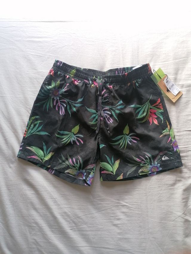 Bañador Quiksilver Negro grisaceo - Talla S NUEVO